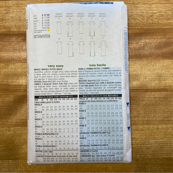 2 for 22 🧵 Butterick 🧵 Sewing Pattern 6531 - Picture 3 of 5